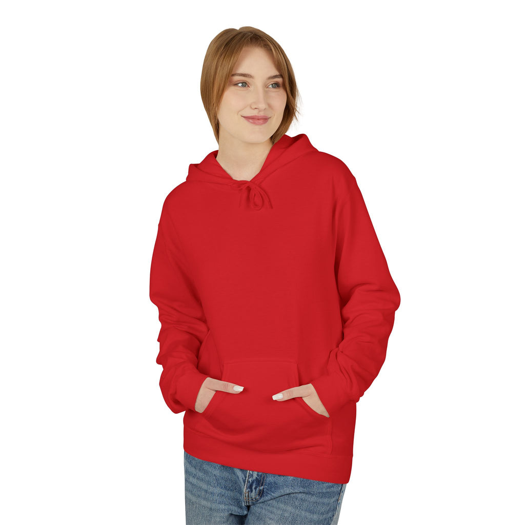 Artistic Abstract Portrait Hoodie — Colorful Modern Expression Back Print