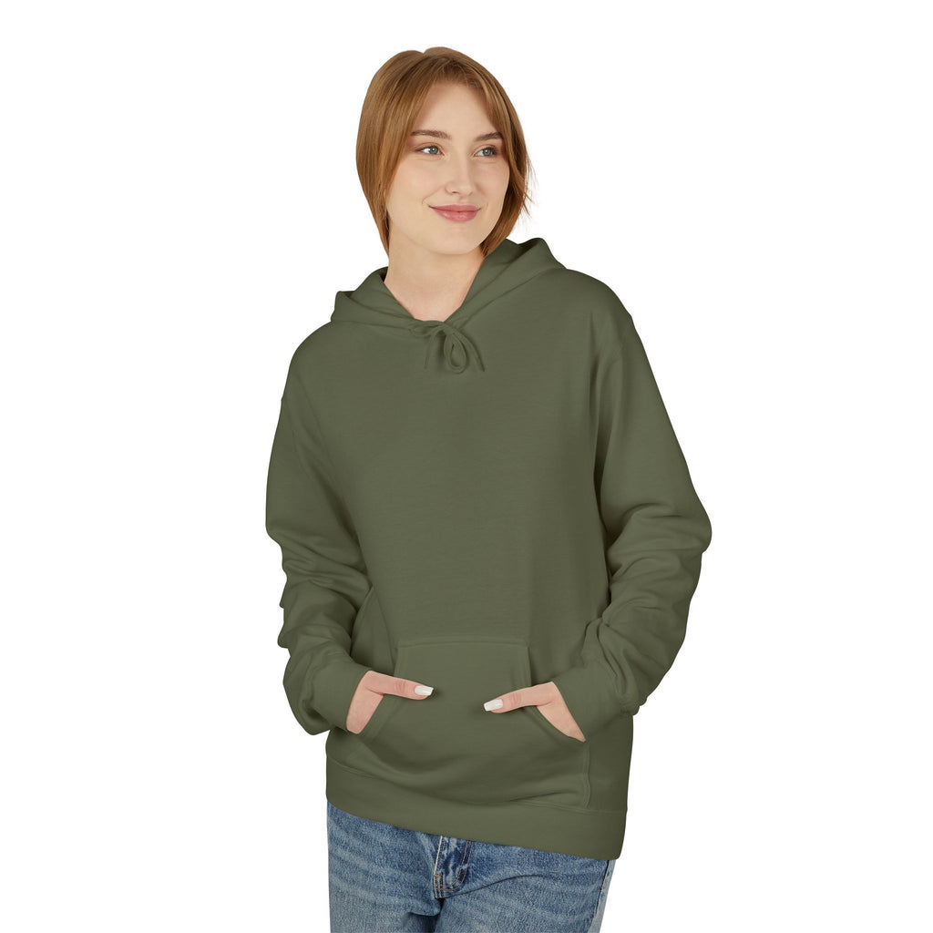 Artistic Abstract Portrait Hoodie — Colorful Modern Expression Back Print