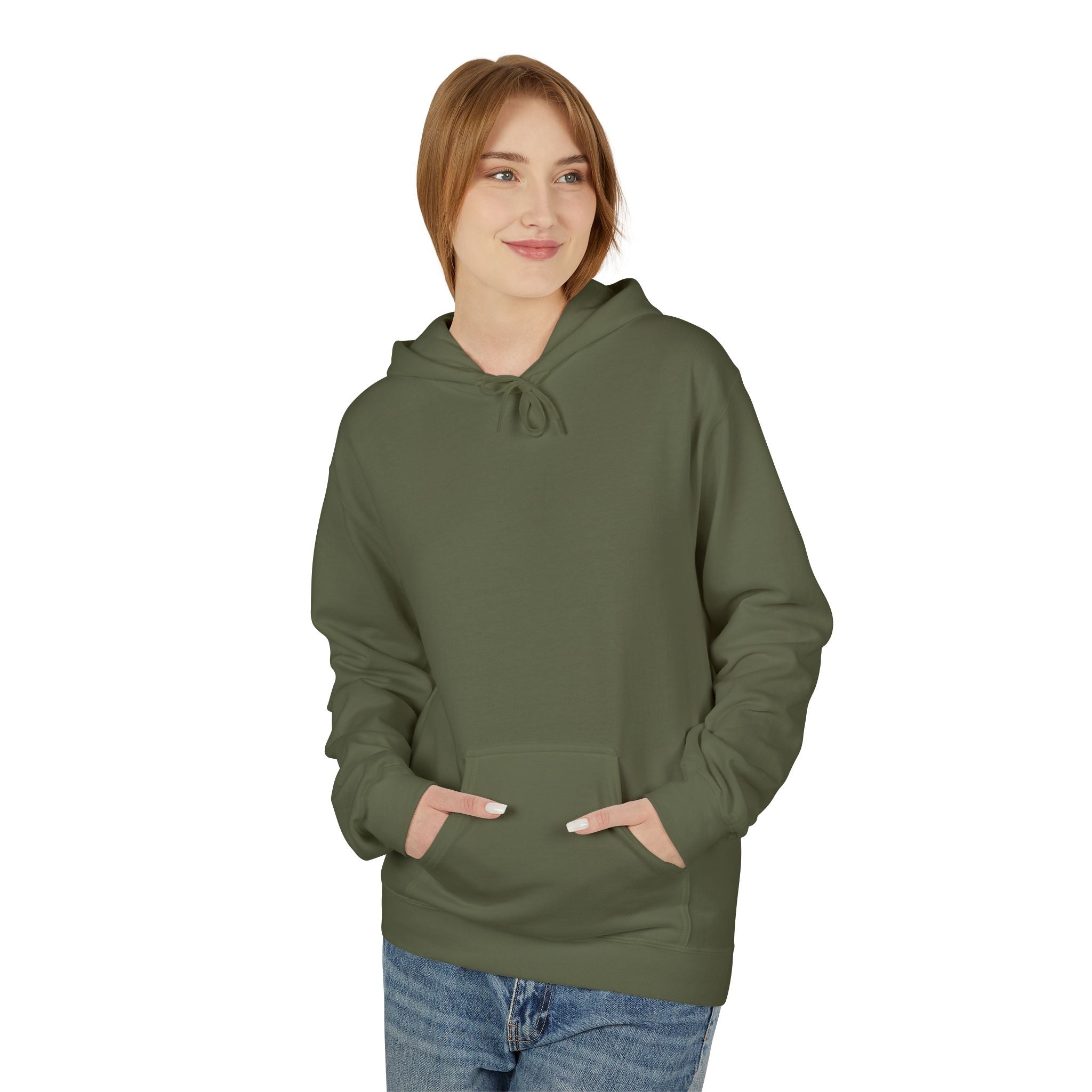 Artistic Abstract Portrait Hoodie — Colorful Modern Expression Back Print