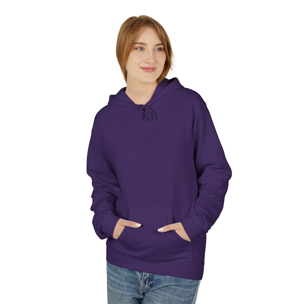 Artistic Abstract Portrait Hoodie — Colorful Modern Expression Back Print