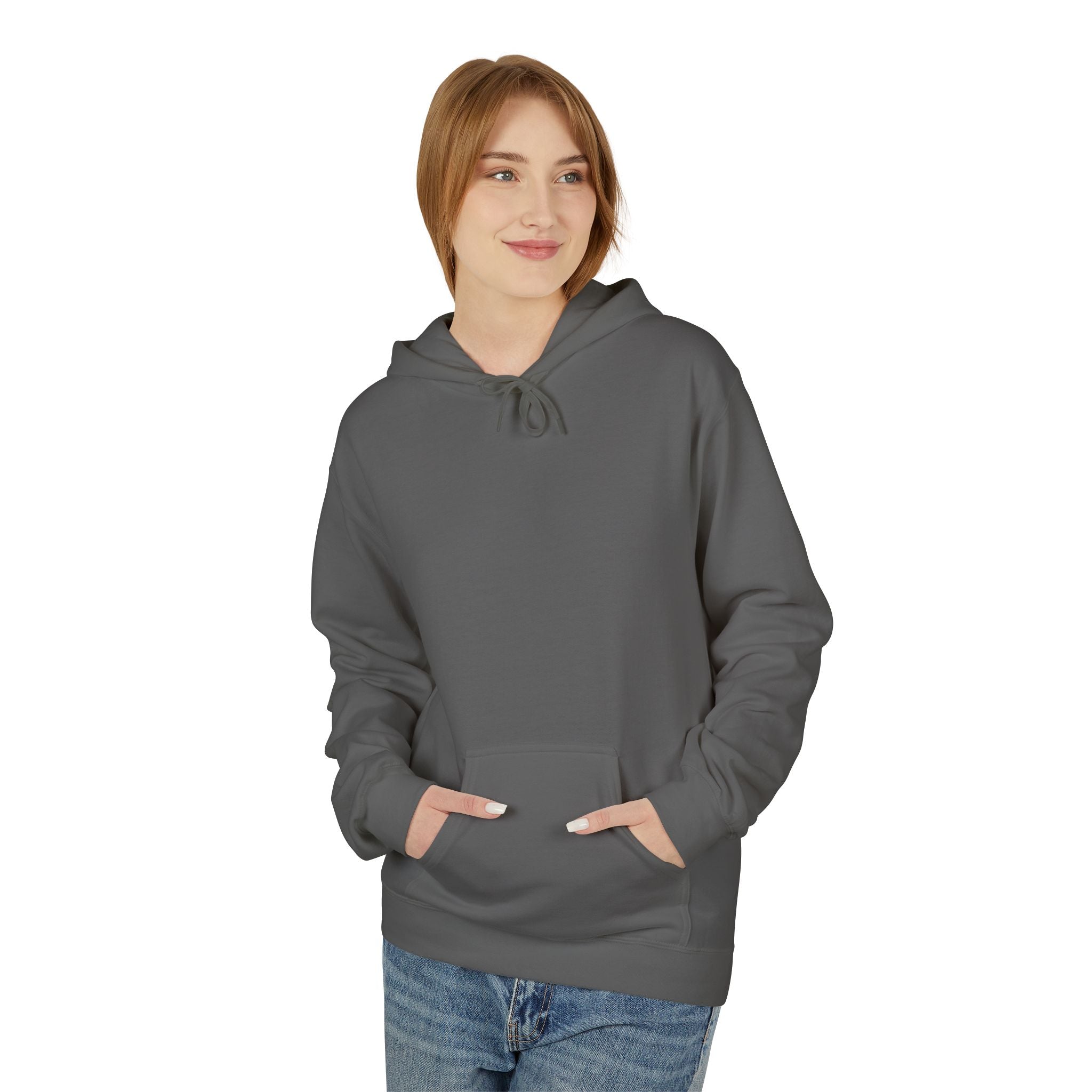 Artistic Abstract Portrait Hoodie — Colorful Modern Expression Back Print