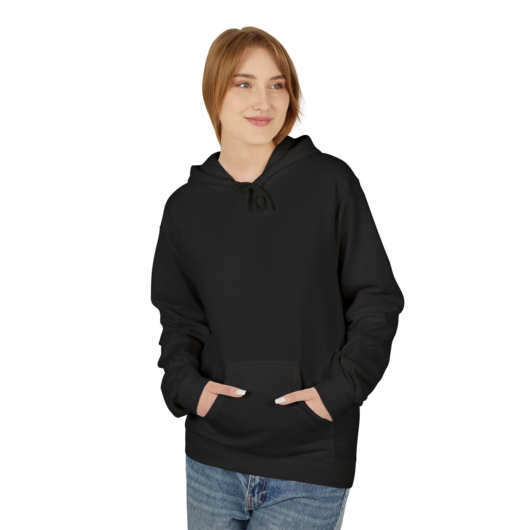 Artistic Abstract Portrait Hoodie — Colorful Modern Expression Back Print