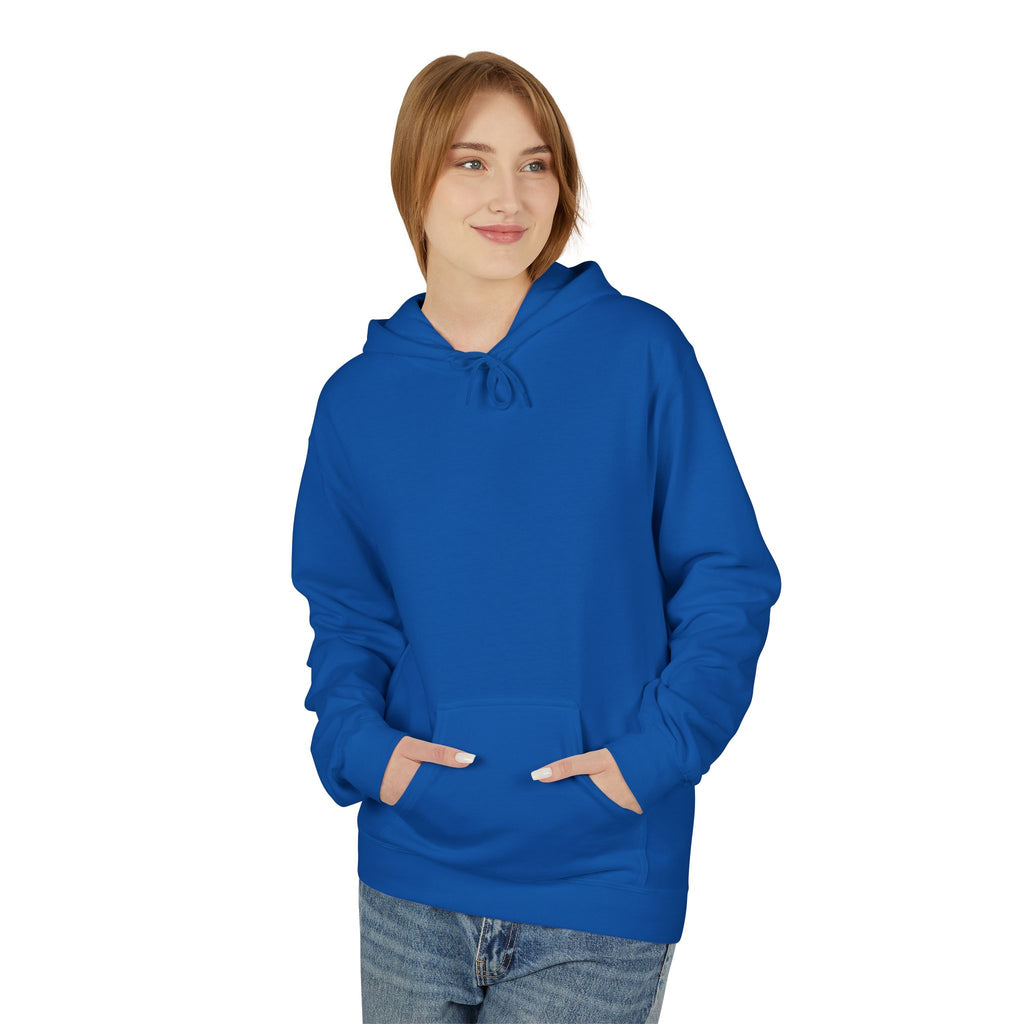 Artistic Abstract Portrait Hoodie — Colorful Modern Expression Back Print