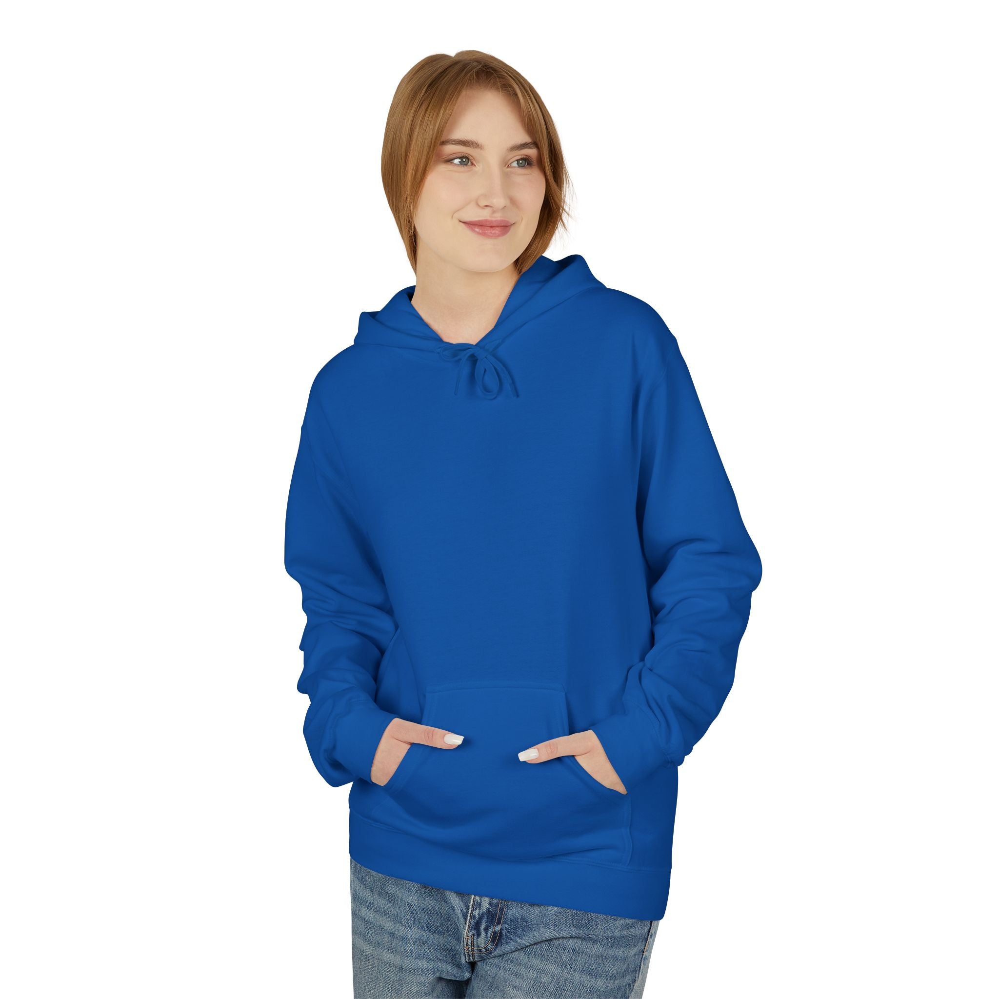 Artistic Abstract Portrait Hoodie — Colorful Modern Expression Back Print